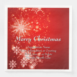 Guardanapo De Papel De Jantar Alterar TODO O Texto Organização Festa de Natal