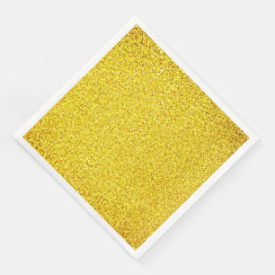 Guardanapo De Papel De Jantar Amarelo Brilho Dourado Brilhos Casamentos Aniversá