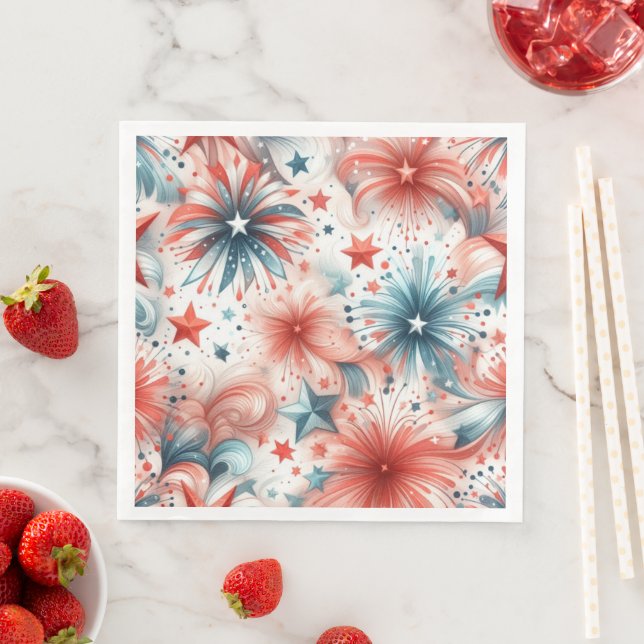 Guardanapo De Papel De Jantar América Celebra (Insitu)