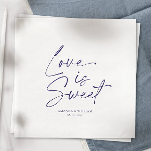 Guardanapo De Papel De Jantar Amor é doce Casamento Napkin