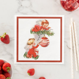 Guardanapo De Papel De Jantar Ângulos decorando a árvore de Natal