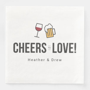 Guardanapo De Papel De Jantar Anima-se a amar o Chá de casamento dos Casais Salv