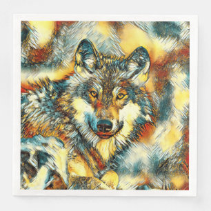 Guardanapo De Papel De Jantar AnimalArt_Wolf_20170601_by_JAMColors