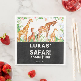 Guardanapo De Papel De Jantar Aniversário da Marinha Safari