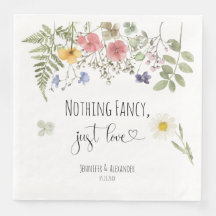 Aquarela Flores Selvagens Janto de Papel Napkins
