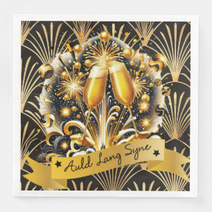 Guardanapo De Papel De Jantar Art Deco Auld Lang Syne
