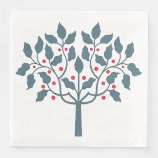 Guardanapo De Papel De Jantar árvore de frutos silvestres