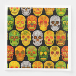 Guardanapo De Papel De Jantar Aspen Leaf Skulls padrão sem falhas 2018