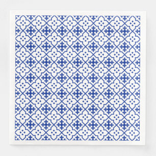 Guardanapo De Papel De Jantar Azul marroquino