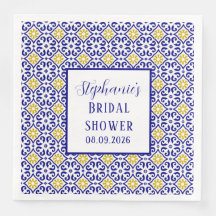 Azulejos Portugueses Chá de panela Azul Mediterrân