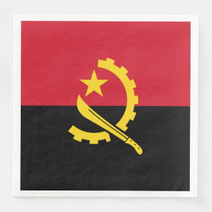 Guardanapo De Papel De Jantar Bandeira angolana patriótica