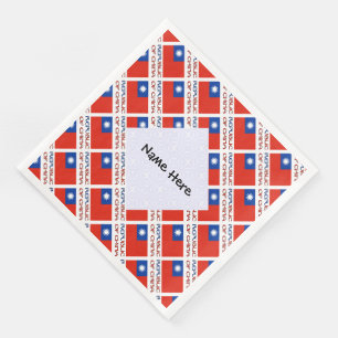 Guardanapo De Papel De Jantar Bandeira da República da China Taiwan Personalizad