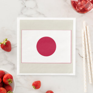 Guardanapo De Papel De Jantar Bandeira do Japão: Hinomaru, Nisshōki, Sol Nascent