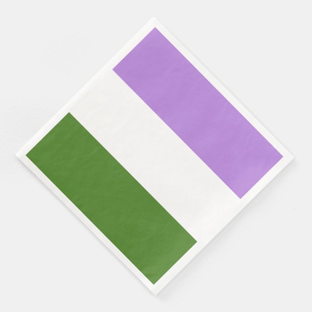 Guardanapo De Papel De Jantar Bandeira do Orgulho Queer (Canto)