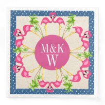 Bens do Partido Flamingos Rosa Napkins