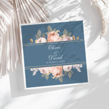 Boho Blue e Blush Peonies Casamento