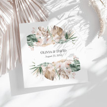 Boho Tropical Orchid e Casamento Monstera