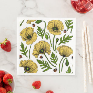 Guardanapo De Papel De Jantar Bolachas e biscoitos amarelos