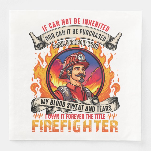 Guardanapo De Papel De Jantar Bombeiros (Frente)