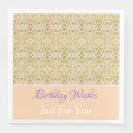 Guardanapo De Papel De Jantar Bonito Designer Papel Napkins Personalizar Texto