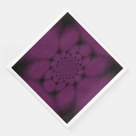 Guardanapo De Papel De Jantar Borboleta Pétala Preto Roxo