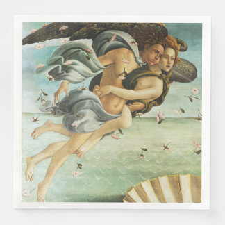 Guardanapo De Papel De Jantar Botticelli "O Nascimento de Vênus - Zéfiro & Clóri