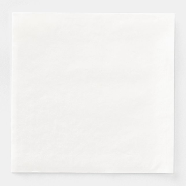 Guardanapo De Papel De Jantar Branco Sólido (Frente)