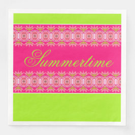 Guardanapo De Papel De Jantar Brilhante e Bonito Verão Grande