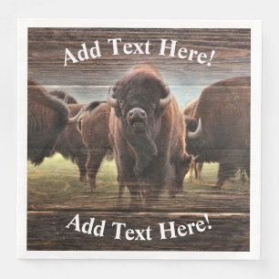 Guardanapo De Papel De Jantar Buffalo Herd