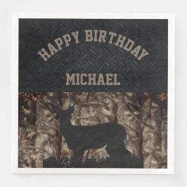 Guardanapo De Papel De Jantar Camo Country Caça Aniversário Napkins
