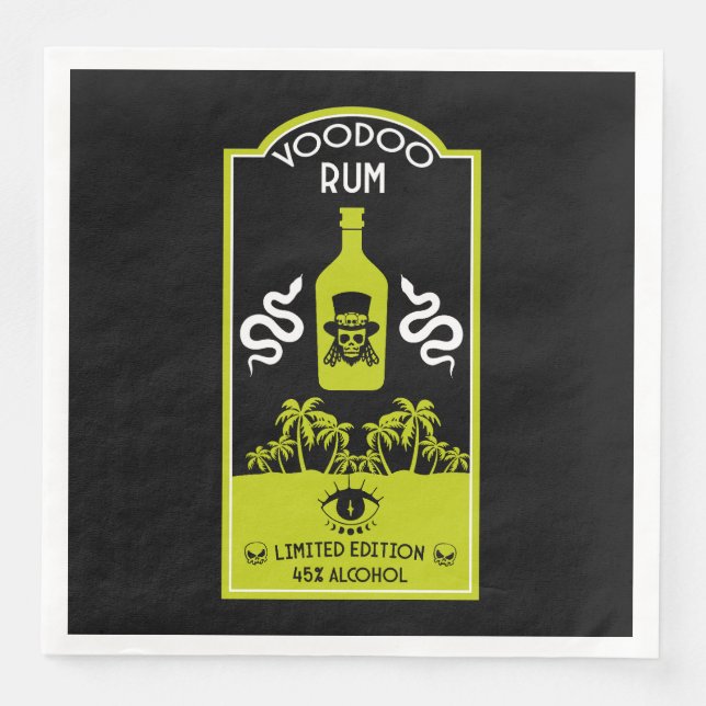 Guardanapo De Papel De Jantar Caribe Voodoo Rum (Frente)