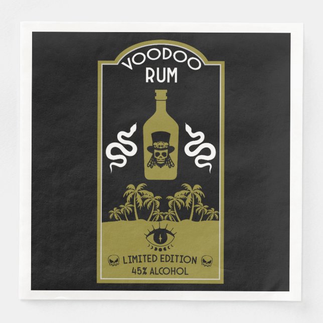 Guardanapo De Papel De Jantar Caribe Voodoo Rum (Frente)
