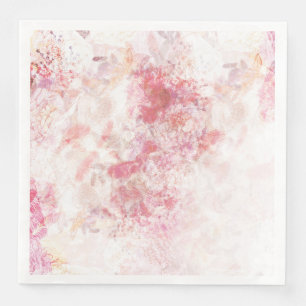Guardanapo De Papel De Jantar Casamento de Flores Rosa-Primavera Românticas