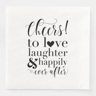 Guardanapo De Papel De Jantar Casamento e Chá de panela Napkins - Saúde para o A