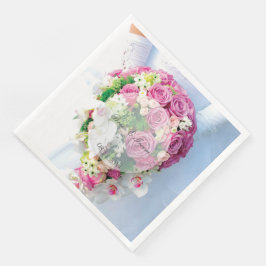 Guardanapo De Papel De Jantar Casamento editável da Flor Bridal Lace