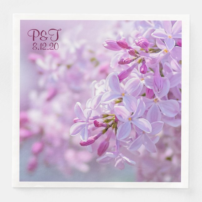 Guardanapo De Papel De Jantar Casamento personalizável (Frente)