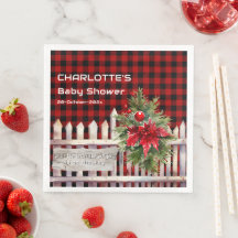 Chá de Bebê Xadrez de Búfalo Natal