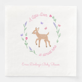Guardanapo De Papel De Jantar Chá de fraldas de Tema de Deer Woodland