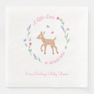 Guardanapo De Papel De Jantar Chá de fraldas de Tema de Deer Woodland