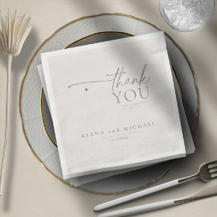Guardanapo De Papel De Jantar Chic Neutrals Wedding White Powder ID1020