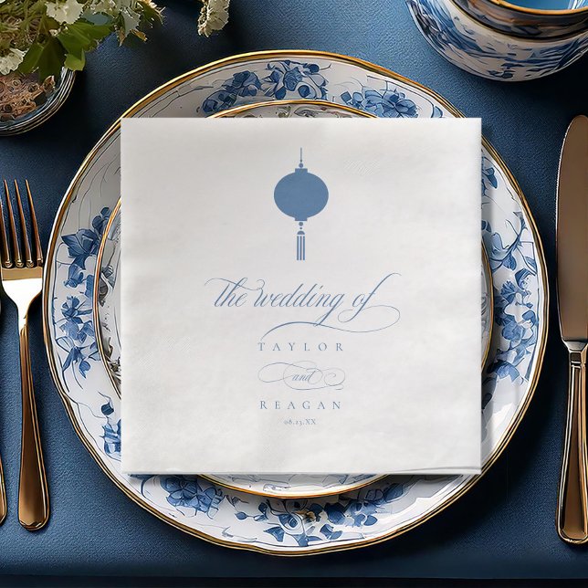 Guardanapo De Papel De Jantar Chinoiserie Hanging Lantern Motif ID1094 (Criador carregado)