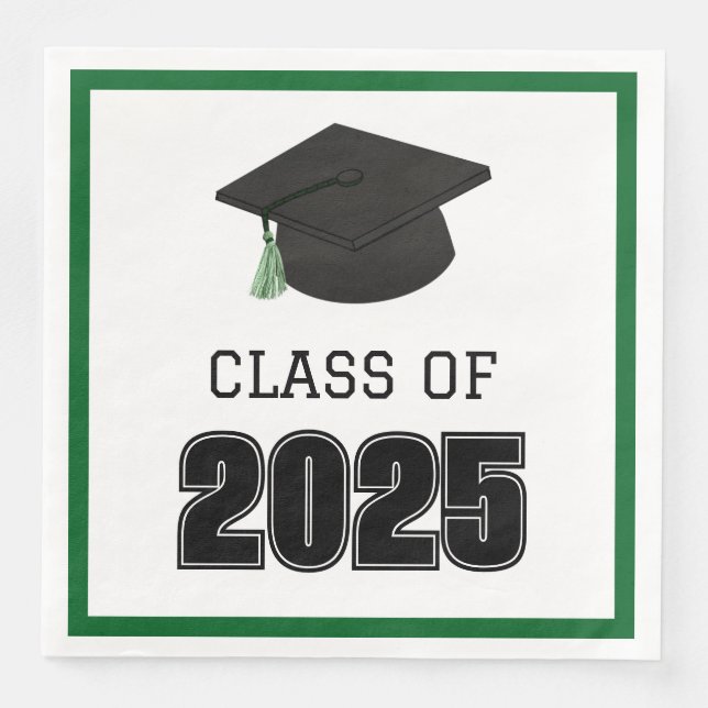 Guardanapo De Papel De Jantar Classe Verde 2025 (Frente)