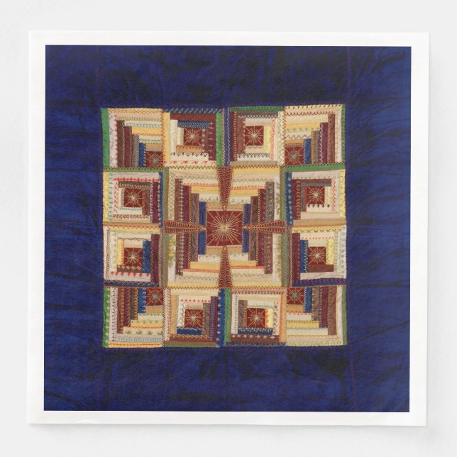 Guardanapo De Papel De Jantar Colcha de Cabina de Log (Frente)