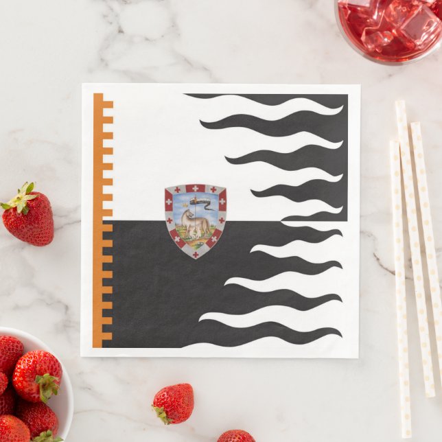 Guardanapo De Papel De Jantar Contrada della Lupa (Ela-Wolf) Palio di Siena (Insitu)