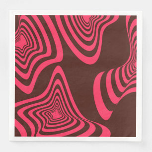 Guardanapo De Papel De Jantar Cor-de-rosa, óptica, tenda, forma geométrica abs