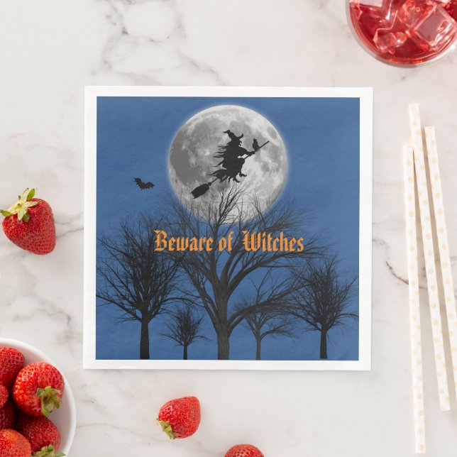 Guardanapo De Papel De Jantar Cuidado com as bruxas (Insitu)