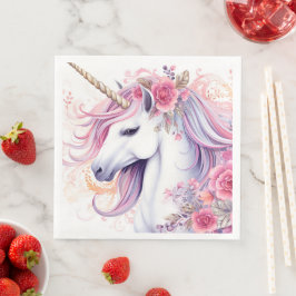 Guardanapo De Papel De Jantar Cute Magical Unicorn