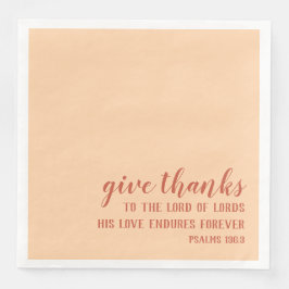 Guardanapo De Papel De Jantar Dê aos Obrigados a Escritura de Bíblia Christian T