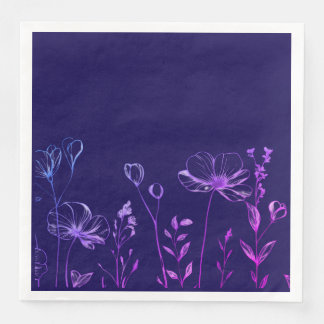 Guardanapo De Papel De Jantar Decor de Mesa de Partido Botânico"