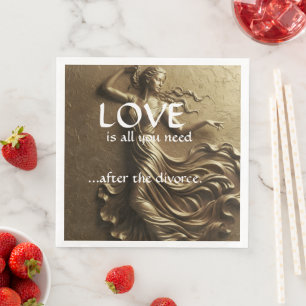 Guardanapo De Papel De Jantar Decoração Divorciada Engraçada para Mulheres Luxo